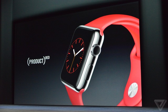 Chiếc Apple Watch Sport màu đỏ như hình ảnh rò rỉ trước đó