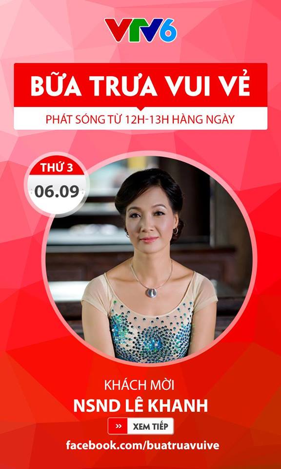 NSND Lê Khanh khoe vẻ đẹp không tuổi trong Bữa trưa vui vẻ (12h, VTV6) - Ảnh 1.