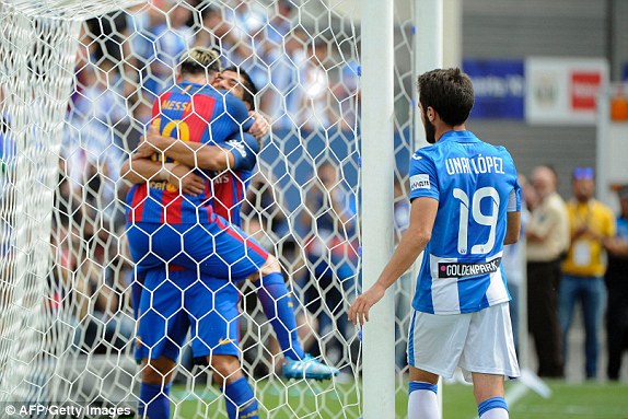 VIDEO, Leganes 1-5 Barcelona: Ấn tượng tam tấu MSN! - Ảnh 1.