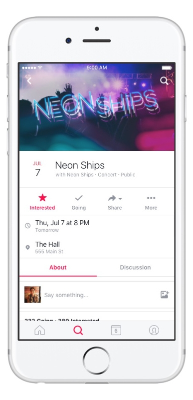 Facebook ra mắt ứng dụng nhắc nhở sự kiện Events trên iOS - Ảnh 1.