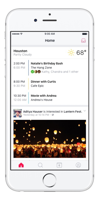 Facebook ra mắt ứng dụng nhắc nhở sự kiện Events trên iOS - Ảnh 2.