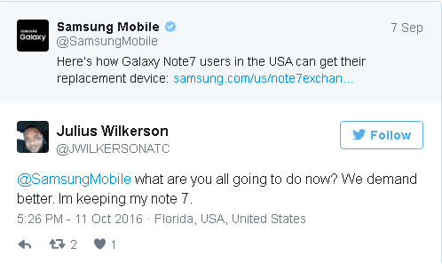 Nhiều fan của Galaxy Note7 vẫn kiên quyết “ôm bom” - Ảnh 2.