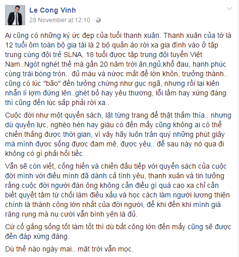  Công Vinh úp mở giải nghệ sau khi kết thúc AFF Cup 2016? - Ảnh 1.