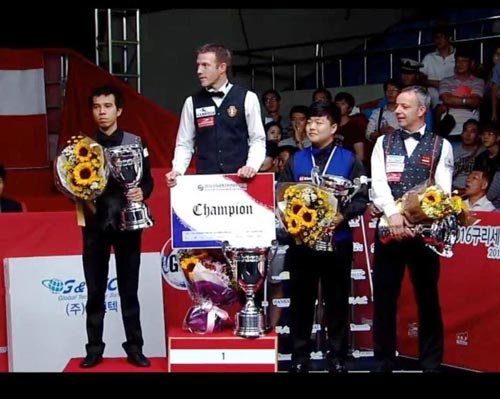 Trần Quyết Chiến giành á quân World Cup billiards, lên top 10 thế giới - Ảnh 2.