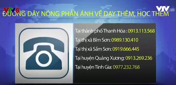 Thanh Hóa công bố đường dây nóng phản ánh dạy thêm, học thêm - Ảnh 1.