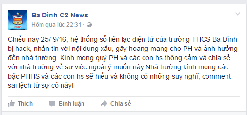 Phụ huynh phát hoảng với tin nhắn con học ngu như bò từ nhà trường - Ảnh 2.