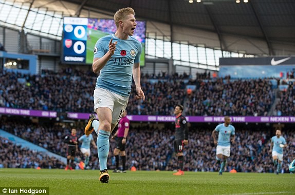 VIDEO Man City 3-1 Arsenal: Pháo thủ thua đau dù chơi không tệ - Ảnh 2.