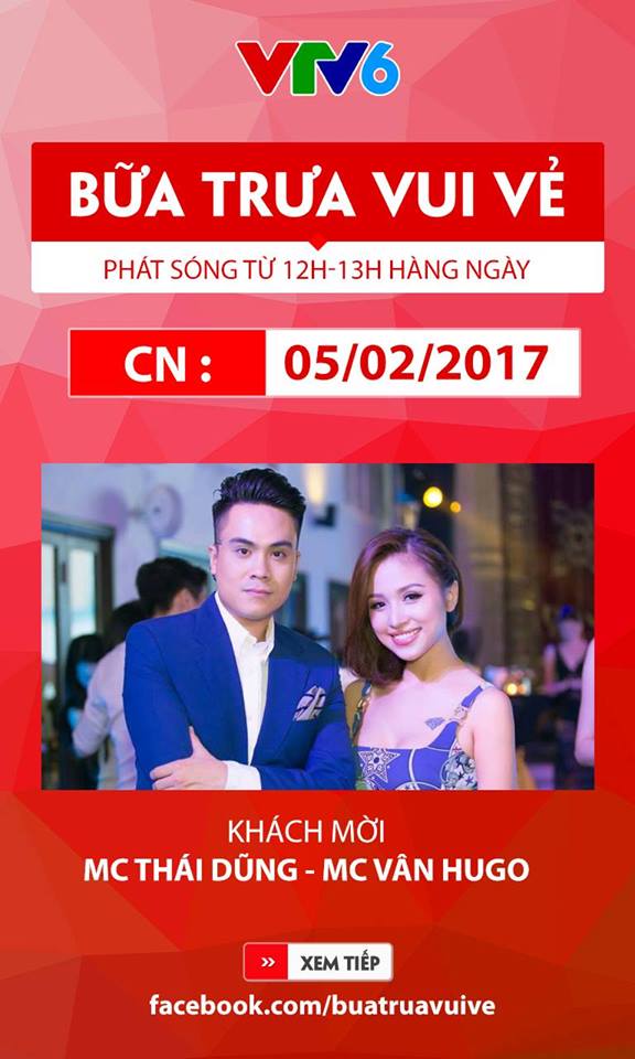 Gặp gỡ đôi bạn thân MC Thái Dũng, Vân Hugo trong Bữa trưa vui vẻ (12h, VTV6) - Ảnh 1.