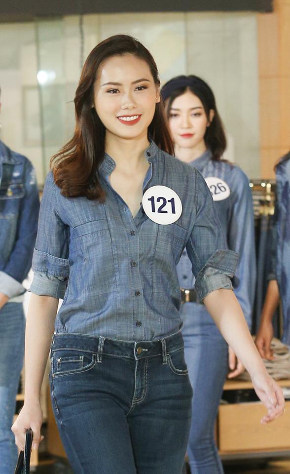 Dàn người đẹp Hoa hậu Hoàn vũ Việt Nam 2017 khoe sắc trong trang phục denim - Ảnh 9.