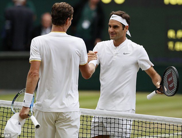 Thắng Berdych, Federer lần thứ 11 vào chung kết Wimbledon - Ảnh 1.