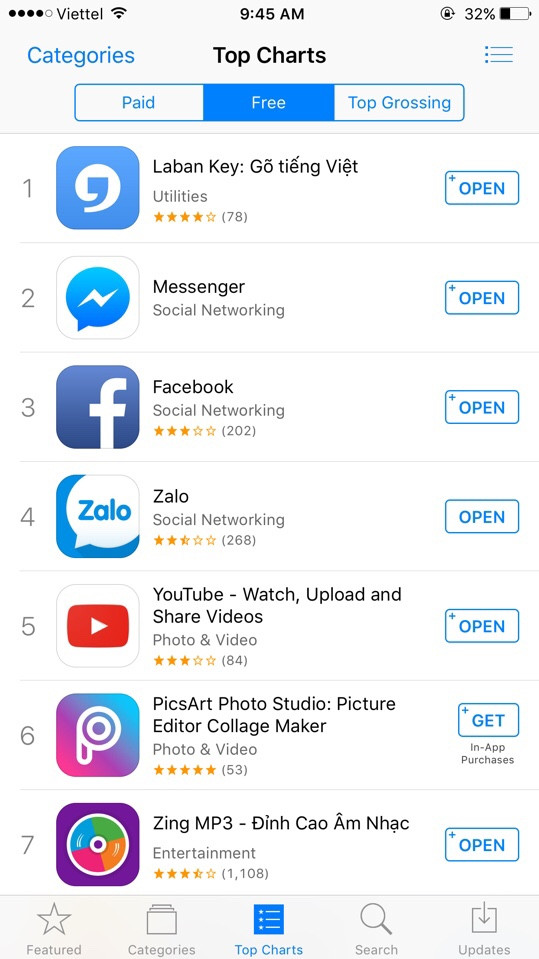 Bộ gõ tiếng Việt Laban Key đứng đầu bảng xếp hạng App Store - Ảnh 1.