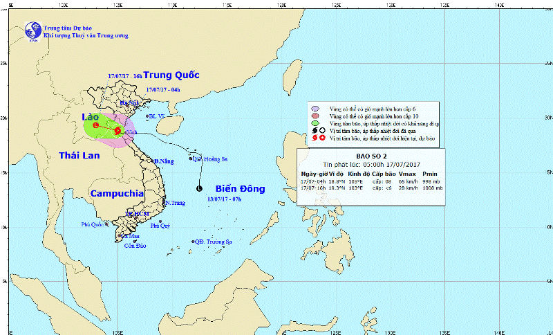 Bão số 2 đổ bộ vào đất liền, Bắc Trung Bộ mưa to đến rất to - Ảnh 1.