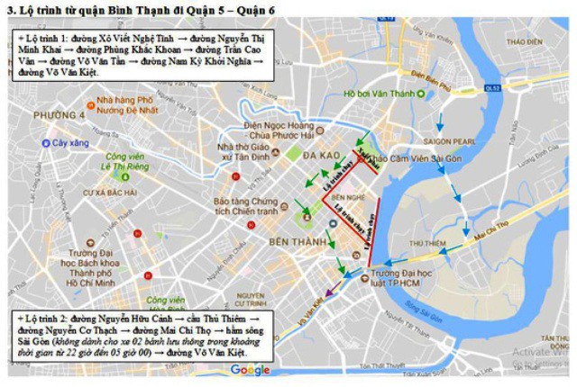 Cấm nhiều tuyến đường trung tâm TP.HCM trong 1 ngày - Ảnh 2.