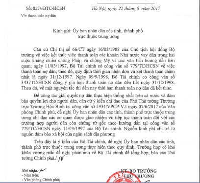 Bộ Tài chính yêu cầu trả nợ vay dân trong 2 cuộc kháng chiến - Ảnh 1.