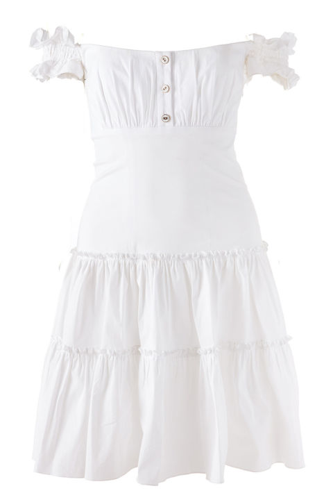 Những kiểu đầm trắng các quý cô không thể thiếu trong tủ đồ hè này - Ảnh 8.