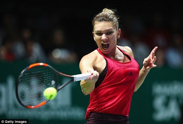 Bảng Đỏ WTA Finals 2017: Thắng dễ Halep, Wozniacki chắc suất vào bán kết - Ảnh 1.