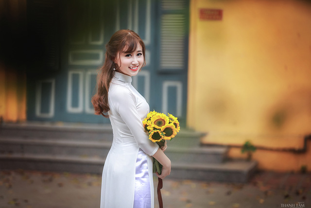 Hoa khôi trường Dược đẹp tinh khôi ngày chia tay mái trường - Ảnh 6. Hoa khôi trường Dược đẹp tinh khôi ngày chia tay mái trường - Ảnh 6.
