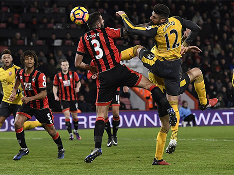Bournemouth 3-3 Arsenal: Pháo thủ ngược dòng KHÔNG TƯỞNG - Ảnh 2. Bournemouth 3-3 Arsenal: Pháo thủ ngược dòng KHÔNG TƯỞNG - Ảnh 2.