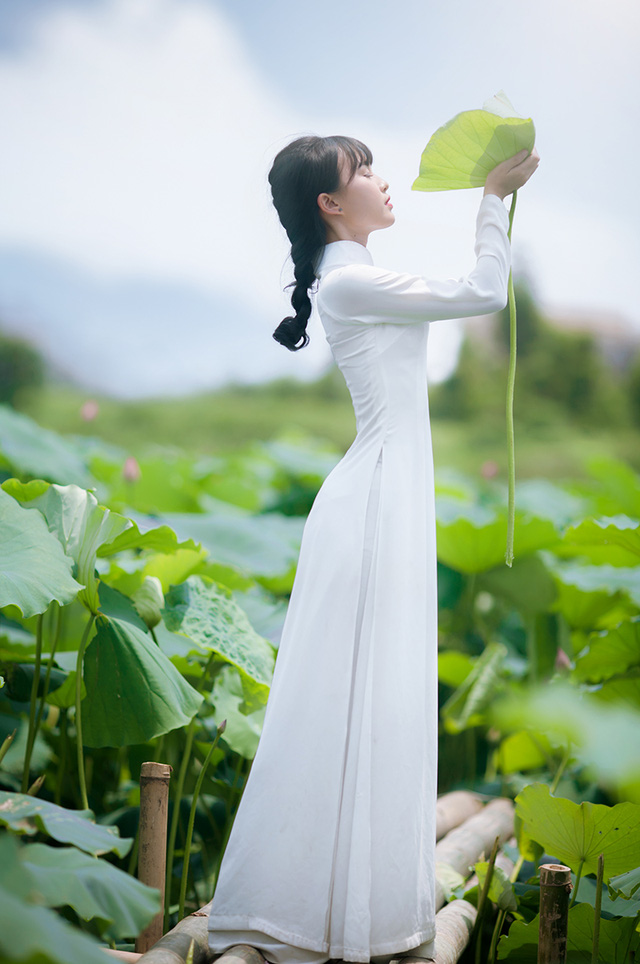 Nữ sinh Bưu chính viễn thông thích đọc sách, yêu hoa sen - Ảnh 4. Nữ sinh Bưu chính viễn thông thích đọc sách, yêu hoa sen - Ảnh 4.
