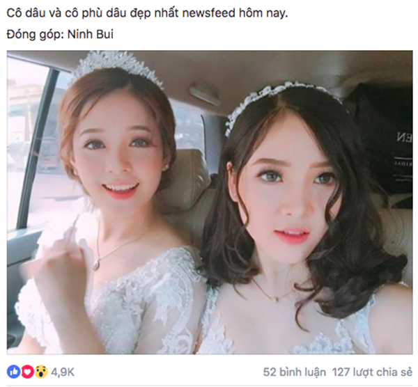 Sự thật về cặp cô dâu và phù dâu “xinh nhất Facebook” - Ảnh 2. Sự thật về cặp cô dâu và phù dâu “xinh nhất Facebook” - Ảnh 2.
