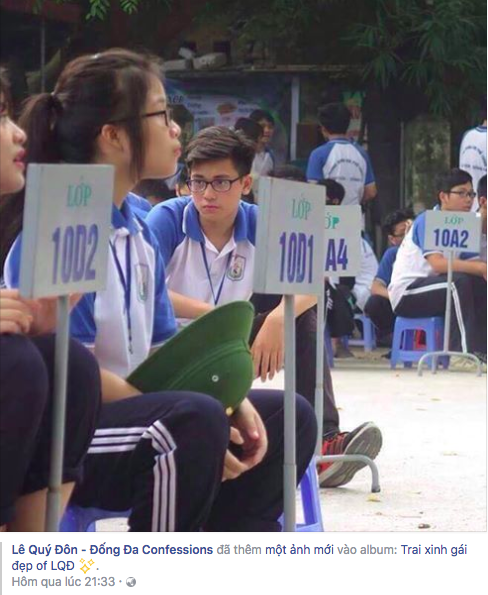 Hot boy hội thao trường Lê Quý Đôn đang gây sốt trên mạng - Ảnh 2.