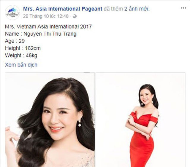 Dính “phốt” hàng giả, Nguyễn Thu Trang bị hủy tham dự cuộc thi Hoa hậu quý bà? - Ảnh 6. Dính “phốt” hàng giả, Nguyễn Thu Trang bị hủy tham dự cuộc thi Hoa hậu quý bà? - Ảnh 6.