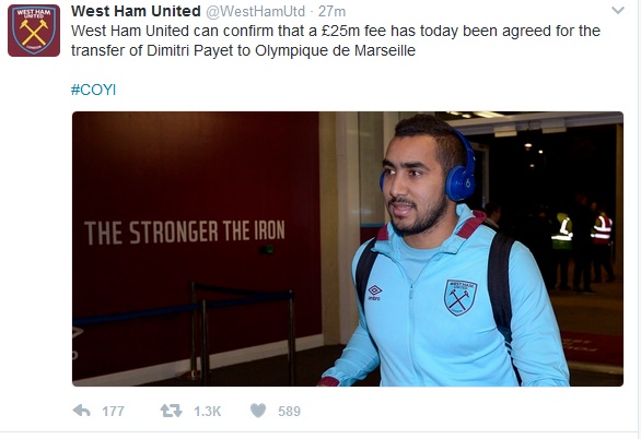 Nằng nặc ra đi, Payet phải tự móc túi trả 1 triệu bảng lòng trung thành cho West Ham - Ảnh 1.