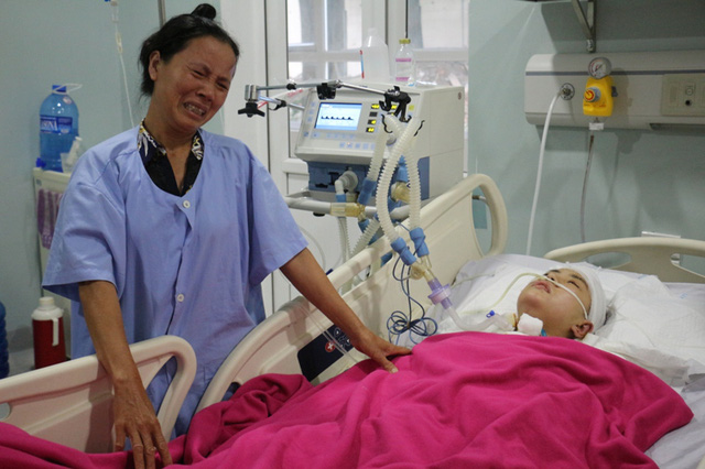 Bố mẹ nghèo van xin cứu cô con gái bị chấn thương sọ não - Ảnh 1. Bố mẹ nghèo van xin cứu cô con gái bị chấn thương sọ não - Ảnh 1.