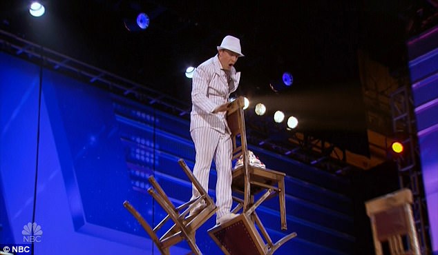 Nghệ sĩ uốn dẻo n&acirc;ng đỡ to&agrave;n bộ sức nặng cơ thể bằng&hellip; răng - Ảnh 1.