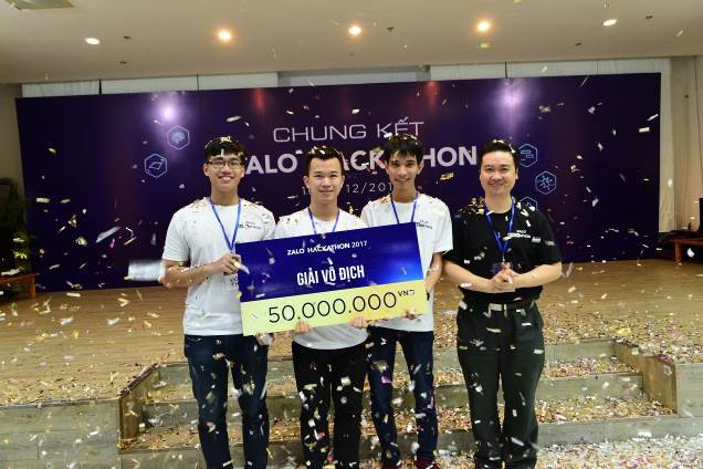 Học sinh cấp 3 giành giải cao ở Zalo Hackathon 2017 - Ảnh 3.