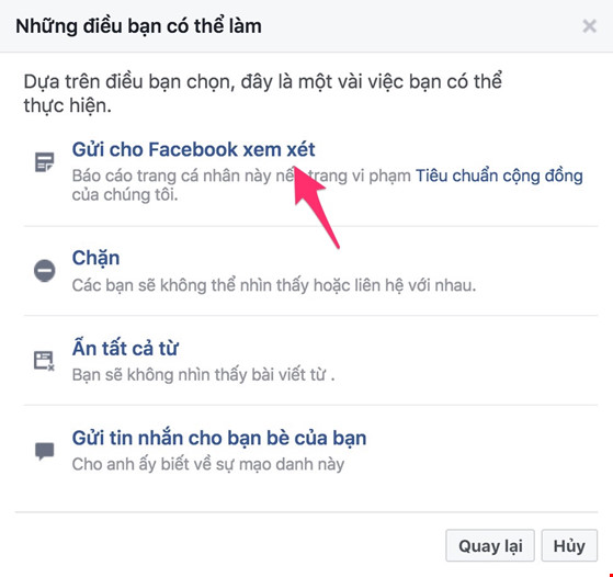 Cách xử lý các tài khoản Facebook giả mạo - Ảnh 4.