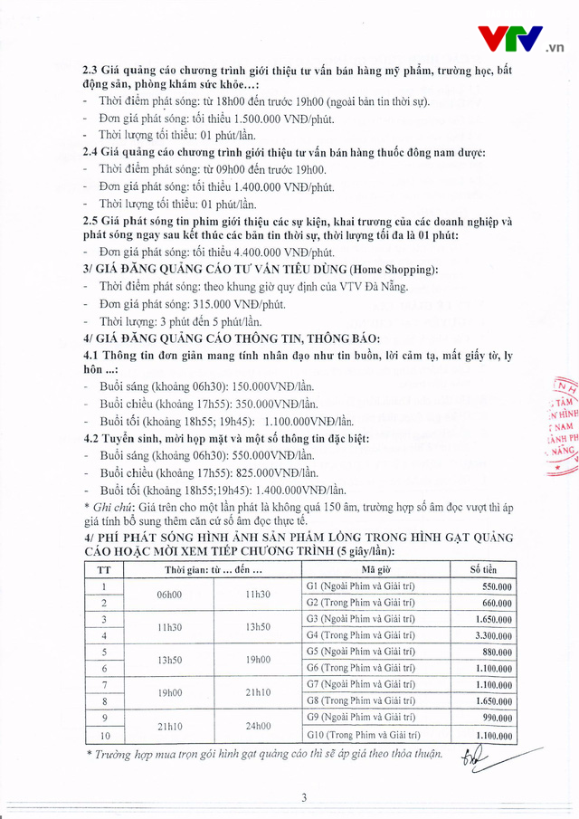 Biểu giá quảng cáo năm 2018 trên kênh VTV8 - Đài Truyền hình Việt Nam - Ảnh 3.