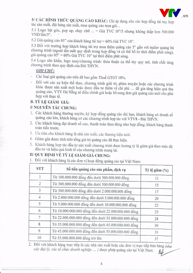 Biểu giá quảng cáo năm 2018 trên kênh VTV8 - Đài Truyền hình Việt Nam - Ảnh 4.