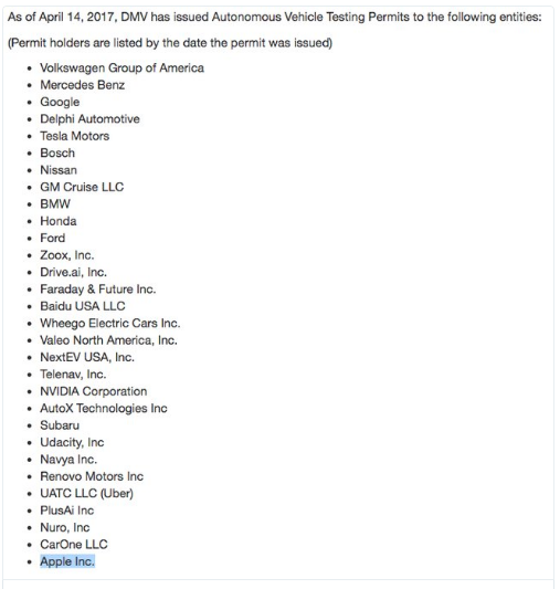 Apple được cấp phép thử nghiệm xe tự lái - Ảnh 1.