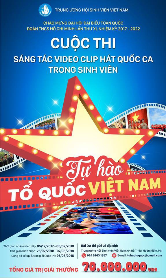 Sáng tác video clip hát Quốc ca Tự hào Tổ quốc Việt Nam: Sân chơi mới cho sinh viên Việt Nam - Ảnh 1.