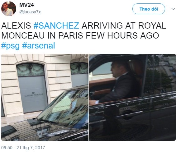 Phóng viên đã bắt gặp Sanchez có mặt ở Paris. Phóng viên đã bắt gặp Sanchez có mặt ở Paris.