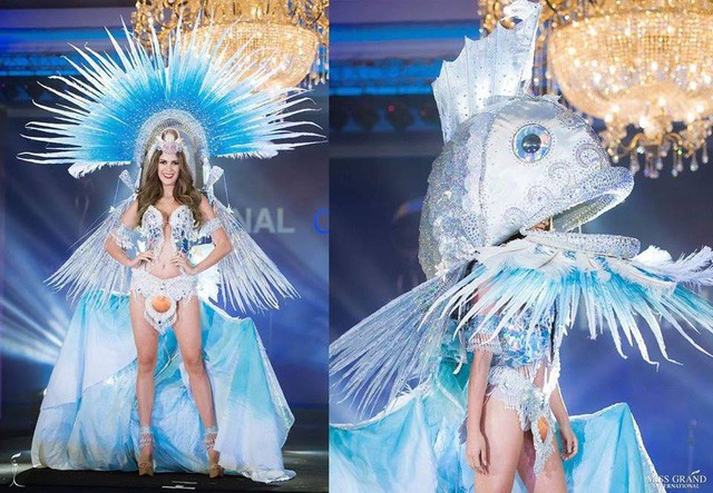 Đại diện Việt Nam lọt top 10 trang phục truyền thống đẹp nhất tại Miss Grand International 2018 - Ảnh 8.