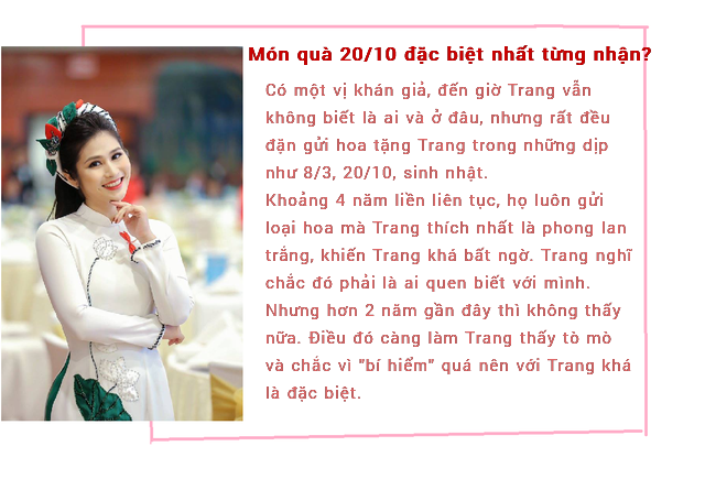 MC thời sự Minh Trang tiết lộ quà 20/10 do người bí mật tặng nhiều năm liền - Ảnh 1.