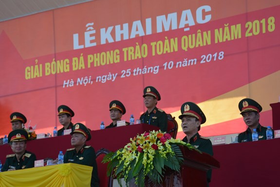 Sôi động Giải Bóng đá phong trào toàn quân năm 2018 - Ảnh 1.