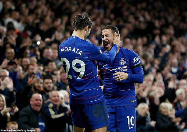  HLV Sarri tung hô Morata sau chiến thắng trước Crystal Palace - Ảnh 1.