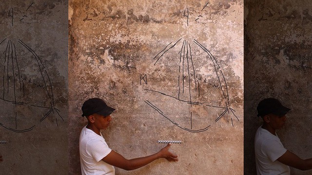 Tìm thấy bức tranh Graffiti 2.000 năm tuổi ở Israel - Ảnh 1. Tìm thấy bức tranh Graffiti 2.000 năm tuổi ở Israel - Ảnh 1.