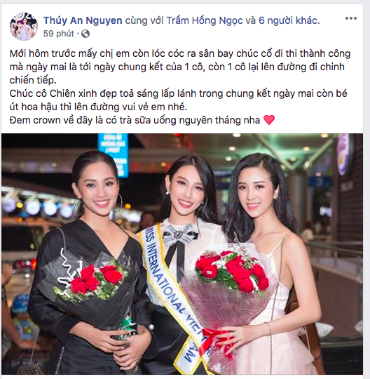 Thùy Tiên nhận “cơn mưa” lời chúc trước thềm Chung kết Miss International 2018 - Ảnh 4.