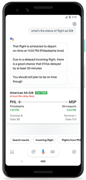 Google Assistant sẽ nói cho bạn biết nếu chuyến bay bị trễ - Ảnh 1.