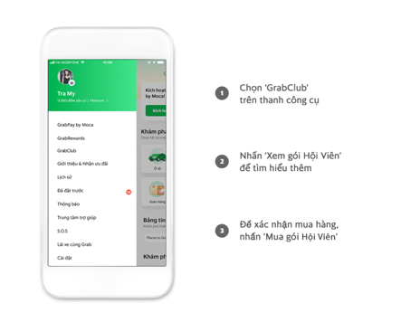 Grab triển khai thử nghiệm chương trình Gói Hội Viên GrabClub - Ảnh 1.