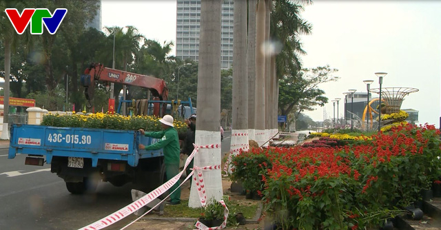 Đà Nẵng trang trí các tuyến phố đón Tết Nguyên đán - Ảnh 1.