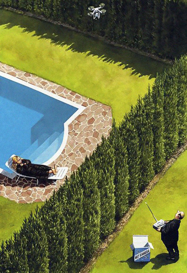 Những bức vẽ th&uacute; vị &ldquo;bắt bệnh&rdquo; x&atilde; hội hiện đại - Ảnh 11.