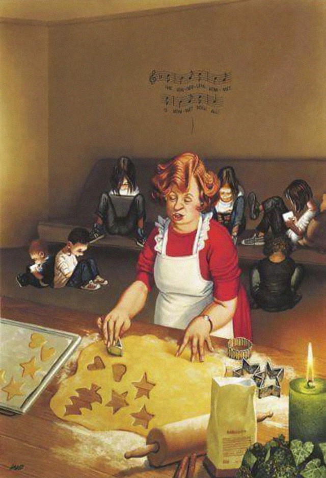 Những bức vẽ th&uacute; vị &ldquo;bắt bệnh&rdquo; x&atilde; hội hiện đại - Ảnh 4.