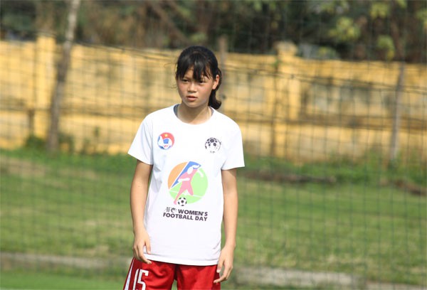 Đội dự tuyển nữ trẻ QG đá giao hữu với U16 nữ Hà Nội hưởng ứng ngày hội bóng đá nữ AFC - Ảnh 14. Đội dự tuyển nữ trẻ QG đá giao hữu với U16 nữ Hà Nội hưởng ứng ngày hội bóng đá nữ AFC - Ảnh 14.
