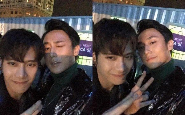 Rocker Nguyễn tặng quà ‘độc’, selfie thân thiết bên Jackson Wang (GOT7) sau 1 năm gặp lại - Ảnh 4.