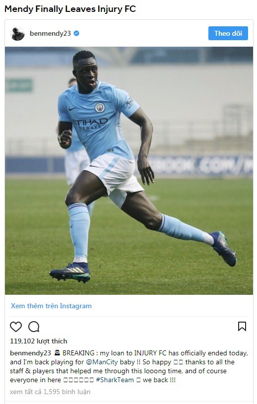 Tin vui cho Man City: Benjamin Mendy trở lại thi đấu - Ảnh 1.